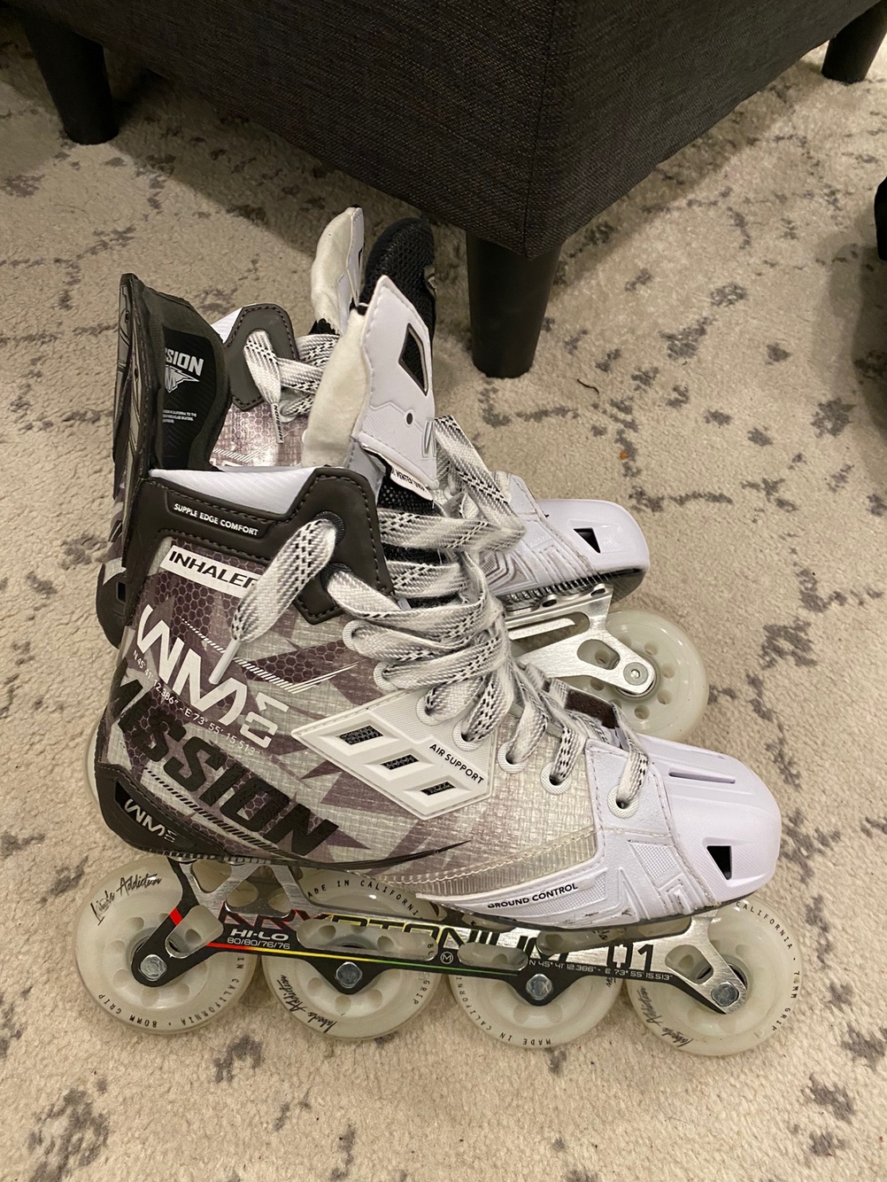 Mission Inhaler WM01 SR 7.5EE Inline Roller Hockey Skates SidelineSwap