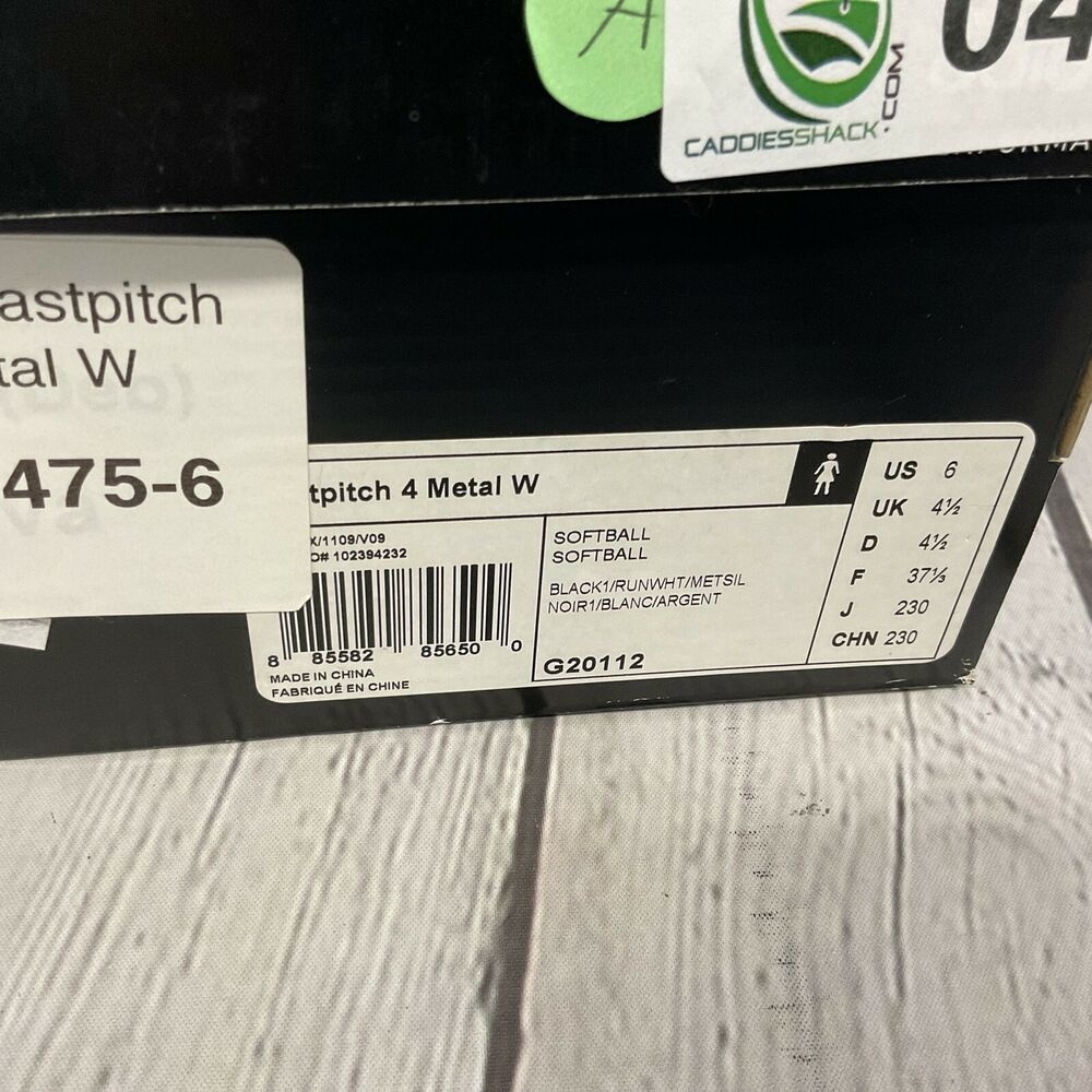 NEW Adidas Fastpitch 4 Metal W Adult Women’s Softball Cleats Size 6