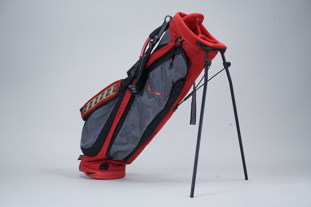 NIKE GOLF XTREME SUSPENSION SYSTEM 4WAY DIVIDER GOLF STAND BAG, RED