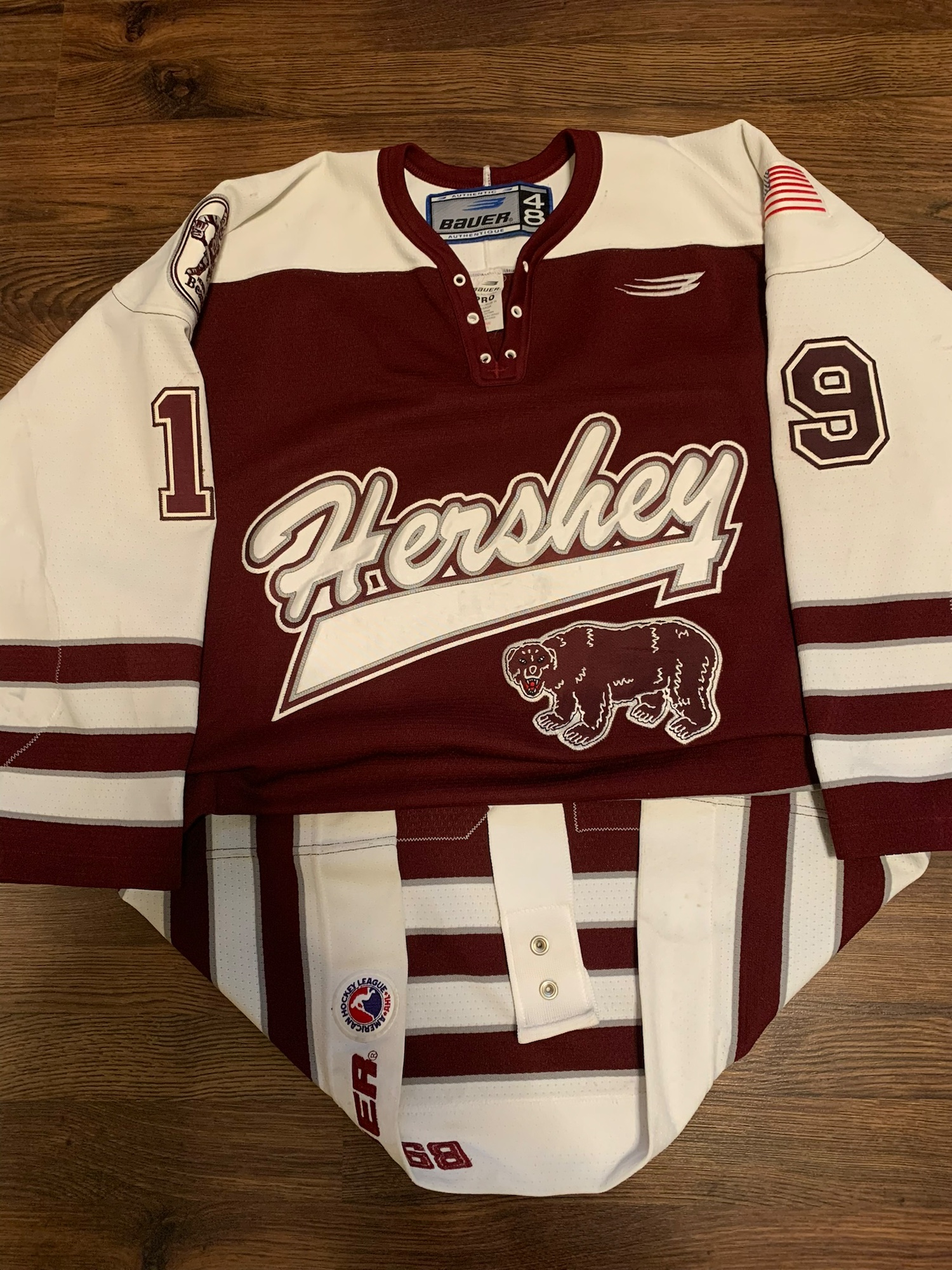 Authentic Hershey Bears Washington Capitals alternate AHL hockey Jersey