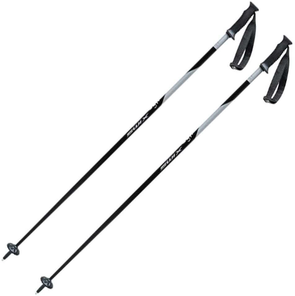 NEW SWIX 125cm Ski poles adult downhill/alpine Aluminum Pair with
