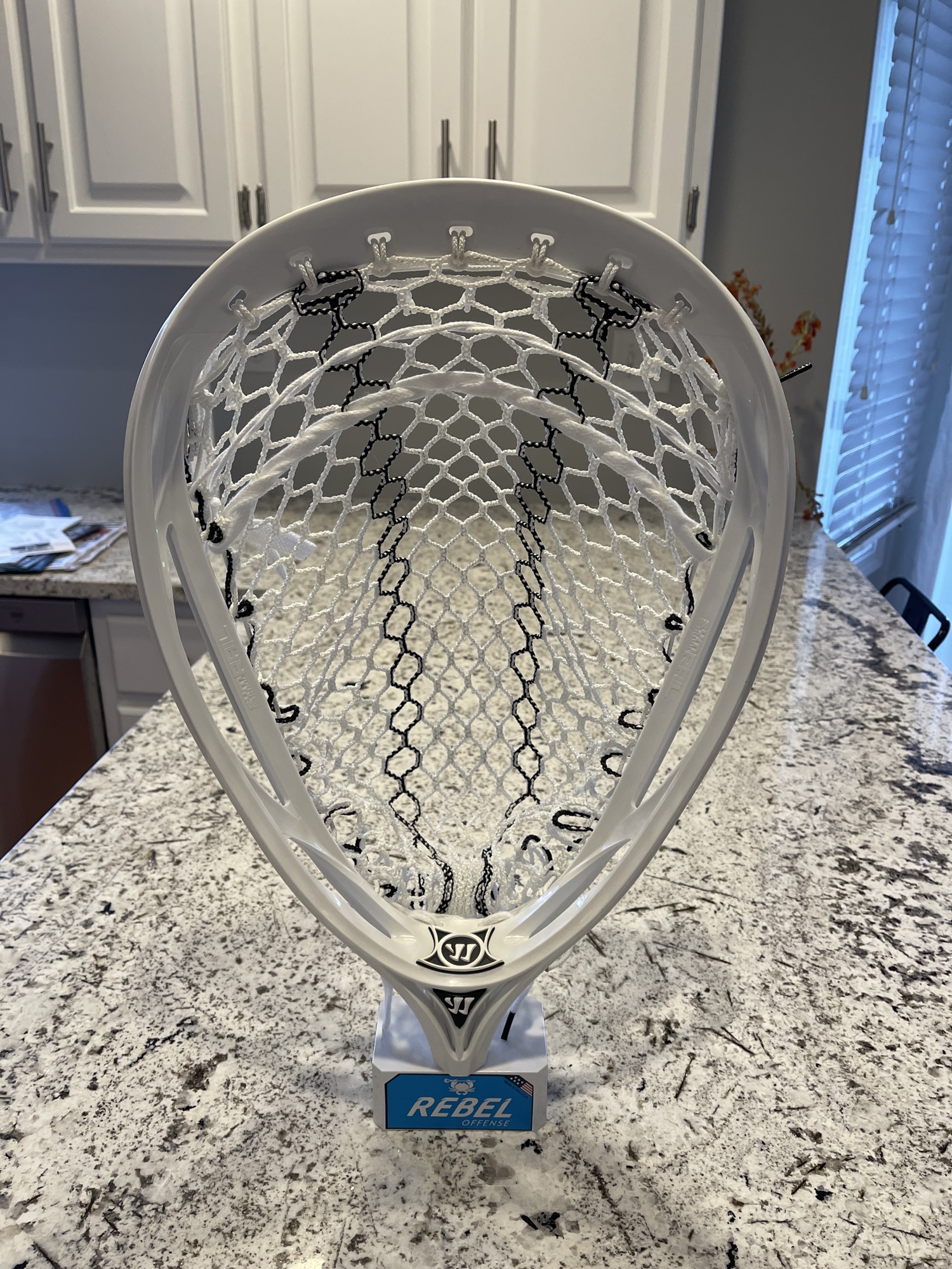 New Warrior Nemesis 2 Goalie Head Strung w Hero 2 SidelineSwap