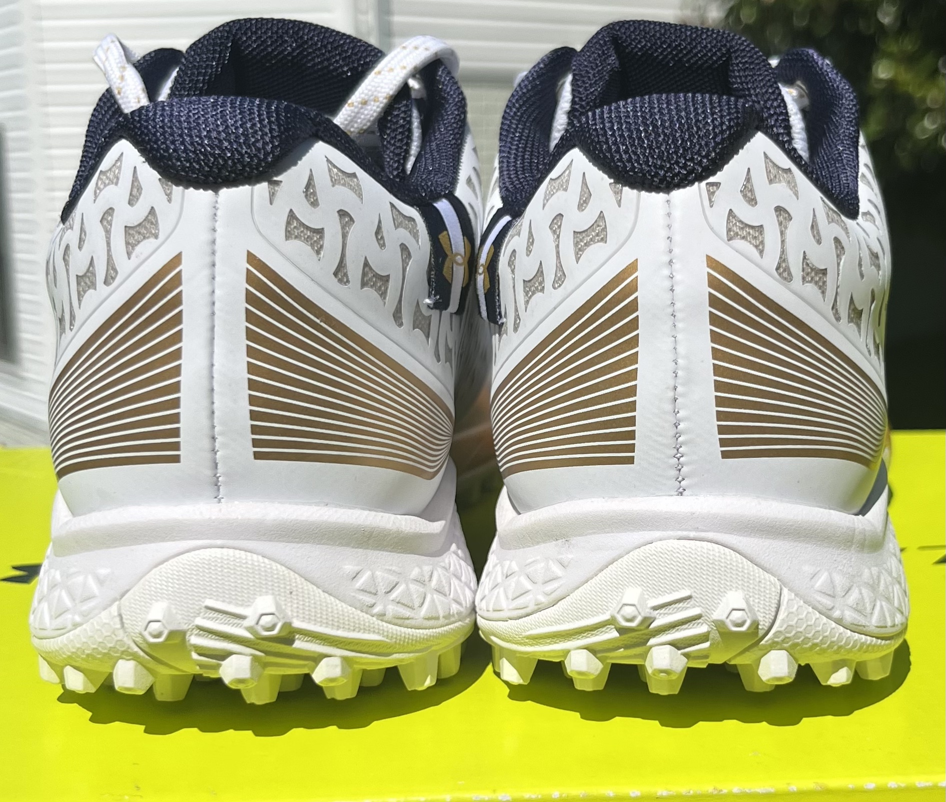 (BRAND NEW) Notre Dame Lacrosse Official Team Issued Premier Under Armour Turfs SidelineSwap