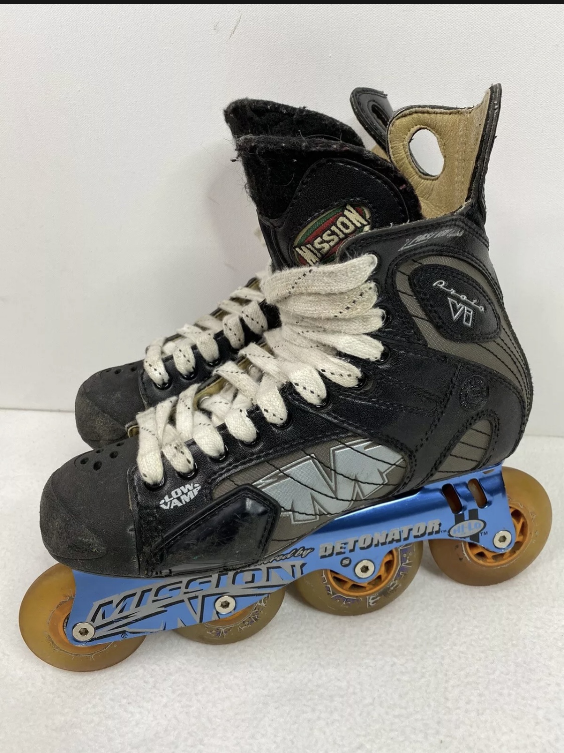 Mission Proto Vi Inline Hockey Roller Skates Sz 6D (US Men Shoe 6 / US