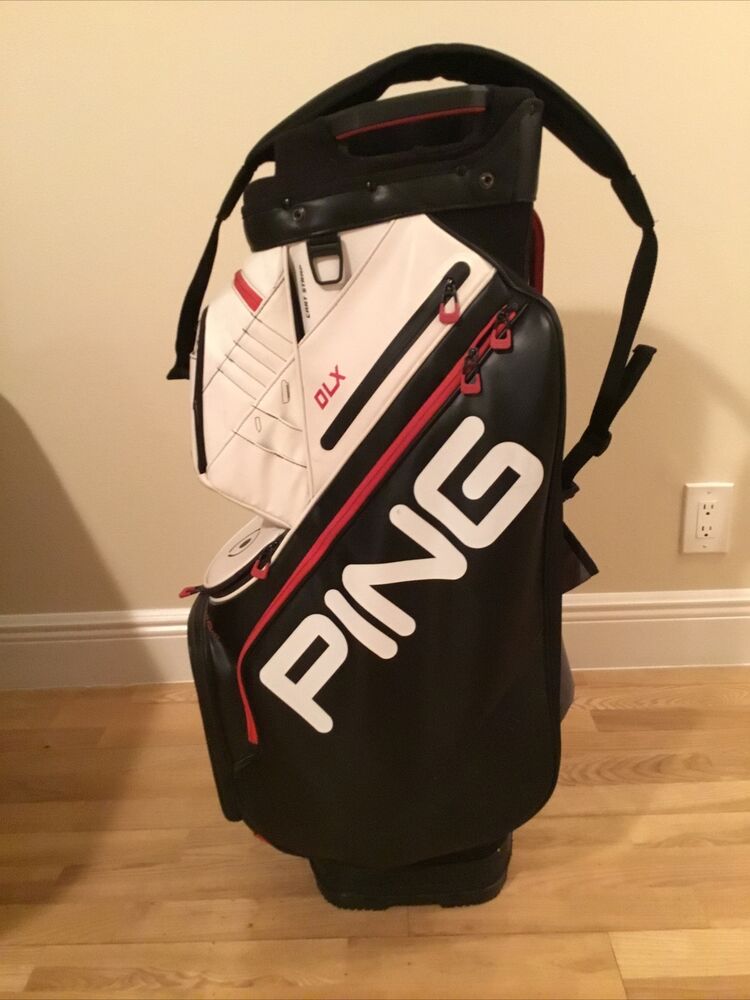 Ping DLX Cart Golf Bag with 15way Dividers & Rain Cover (Broken Strap