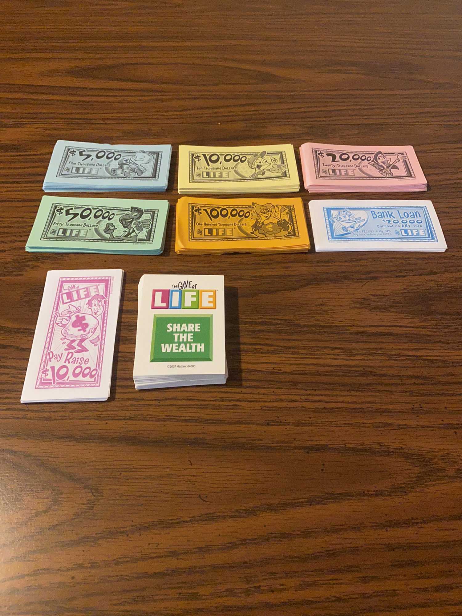 Game of Life Board Game Play Money And Game Cards SidelineSwap