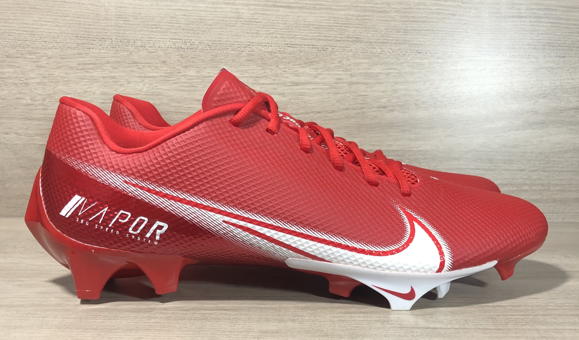 Nike Vapor Edge Speed 360 Low Football Cleats RED CV6349600 Men's size