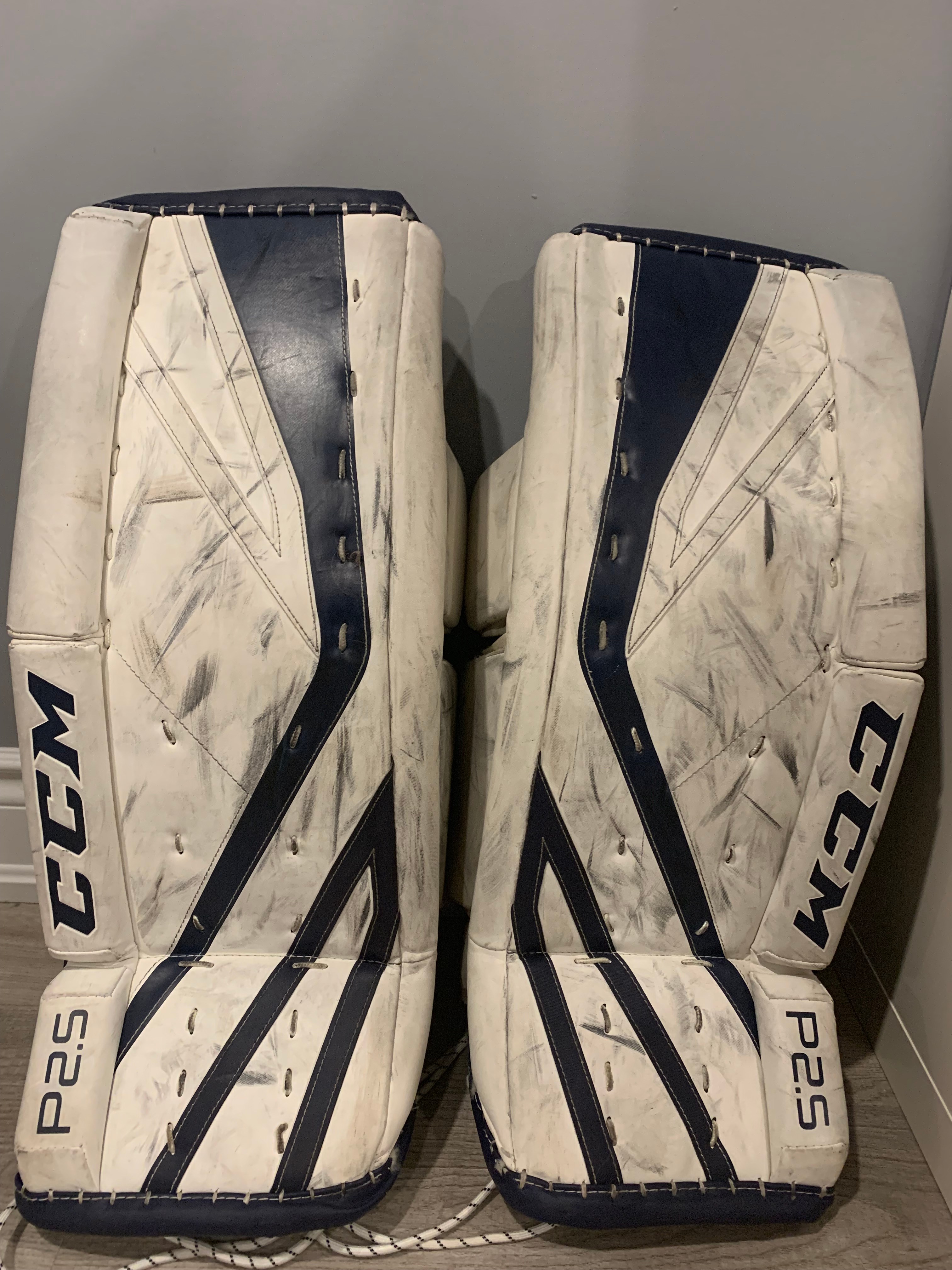 Used 24+1" CCM Premier P2.5 Goalie Pads SidelineSwap