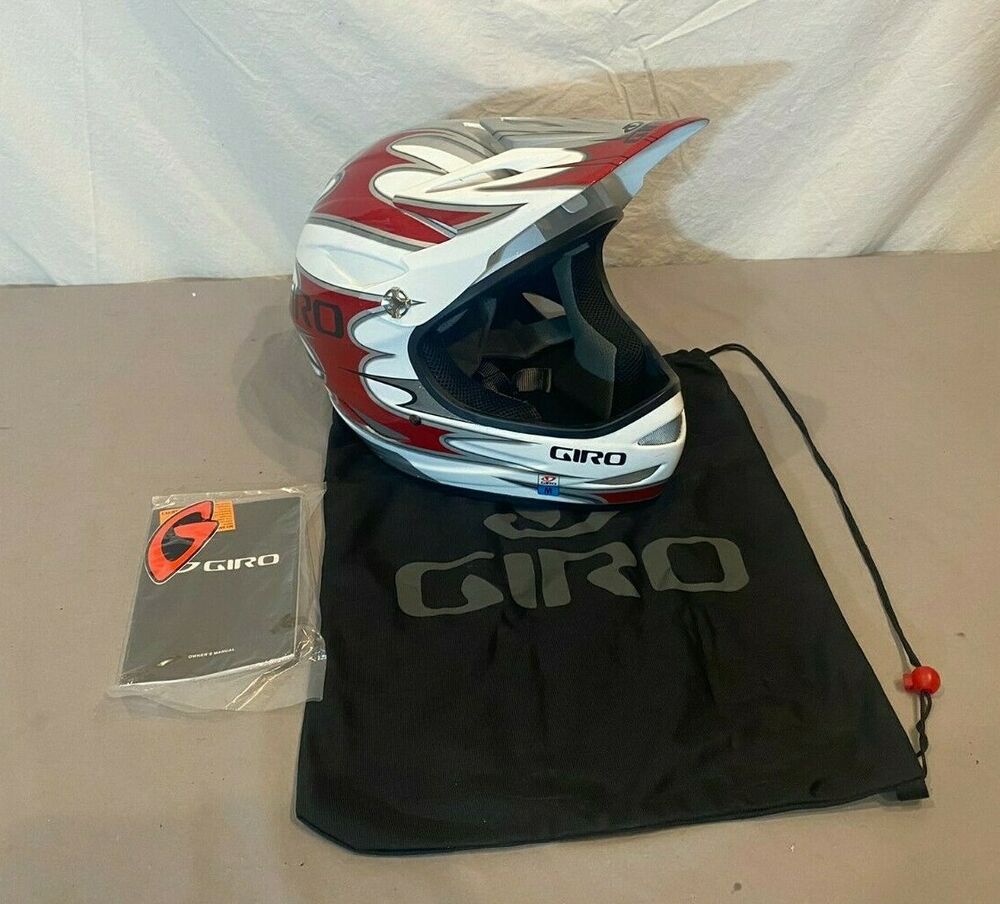Giro Remedy Full Face Mountain Bike Cycling Helmet w/Visor Red/White Medium NEW SidelineSwap