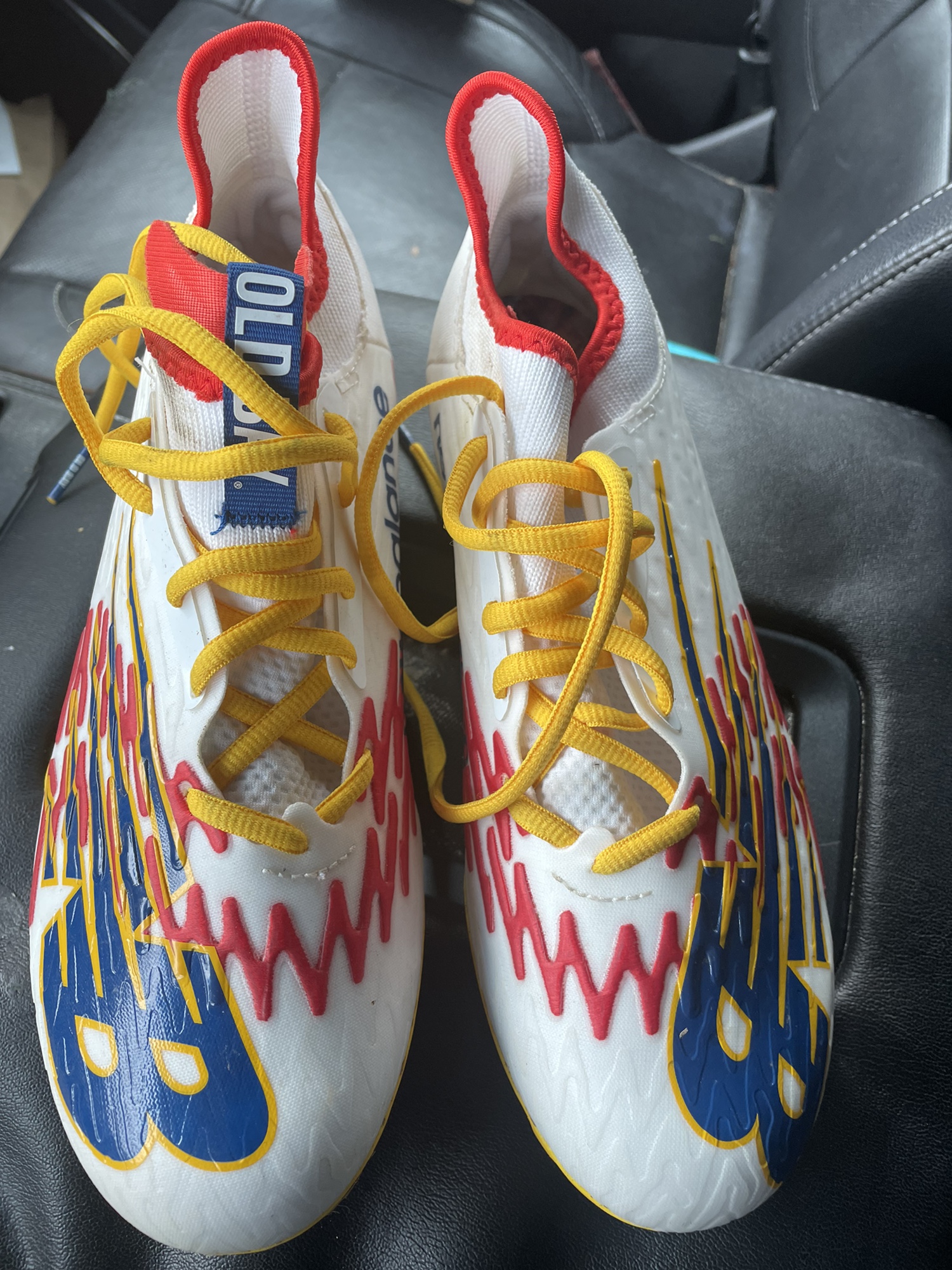 Used New Balance Burn X3 Limited edition Old Bay Cleats 7.5 SidelineSwap