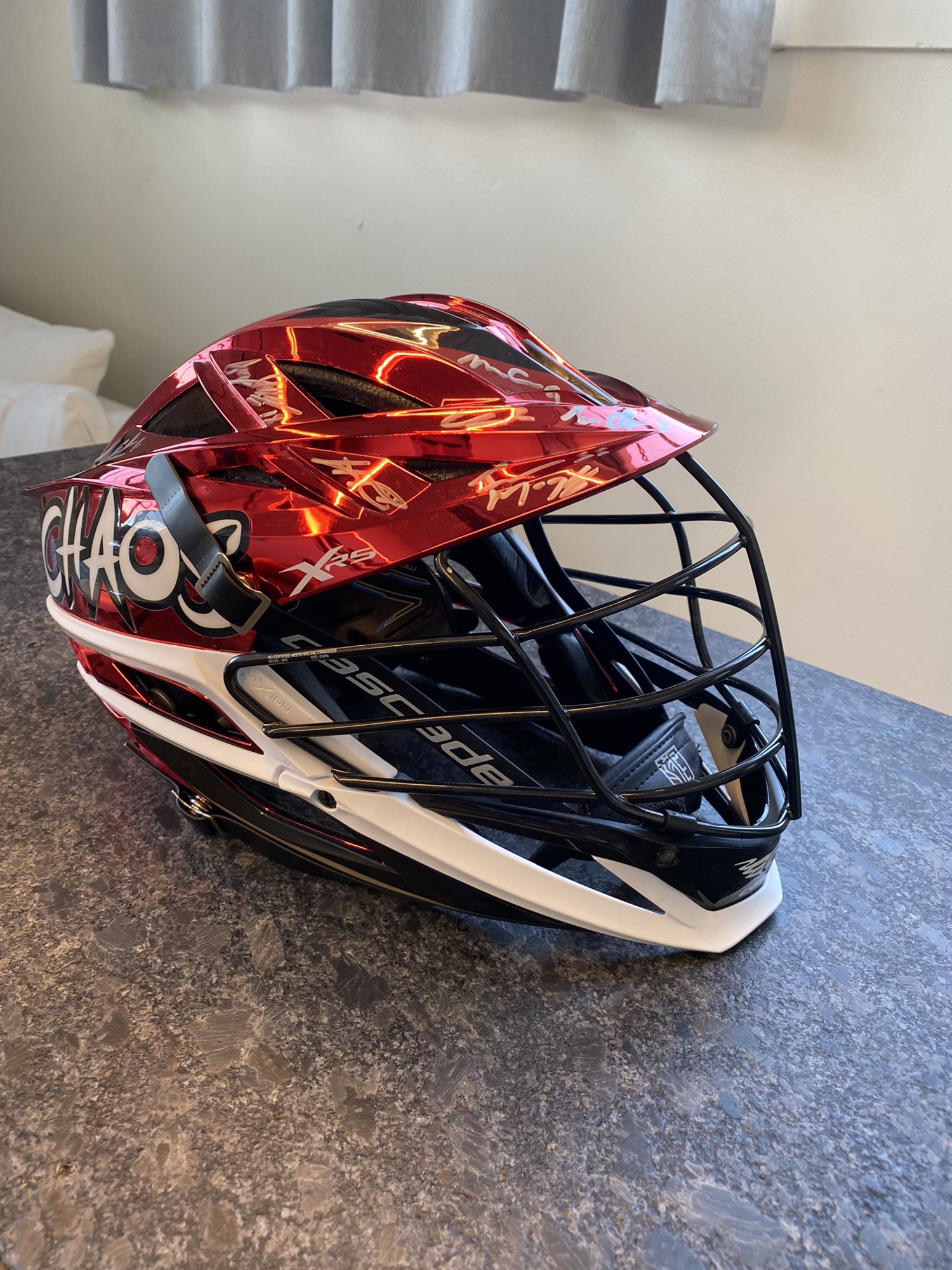 2021 Chaos LC Champion Team Signed Cascade XRS Helmet SidelineSwap