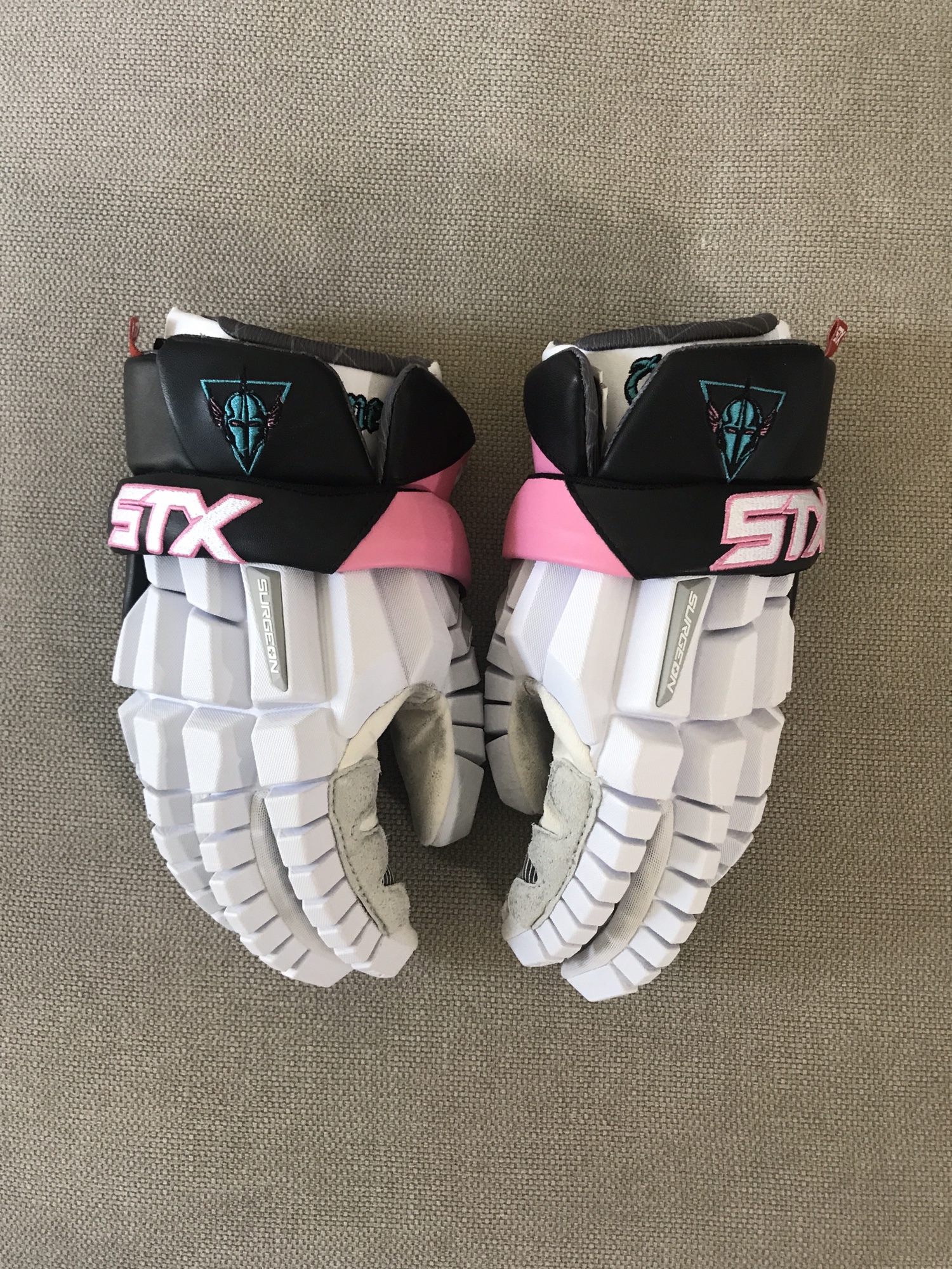 PLL Chrome Game Worn STX Rzr Lacrosse Gloves SidelineSwap