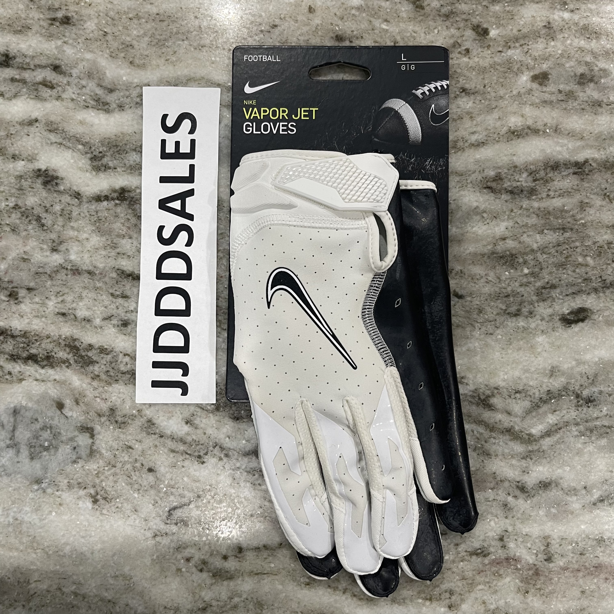 Nike Vapor Jet 6.0 Football Gloves Receiver NFL Men’s Size Large White