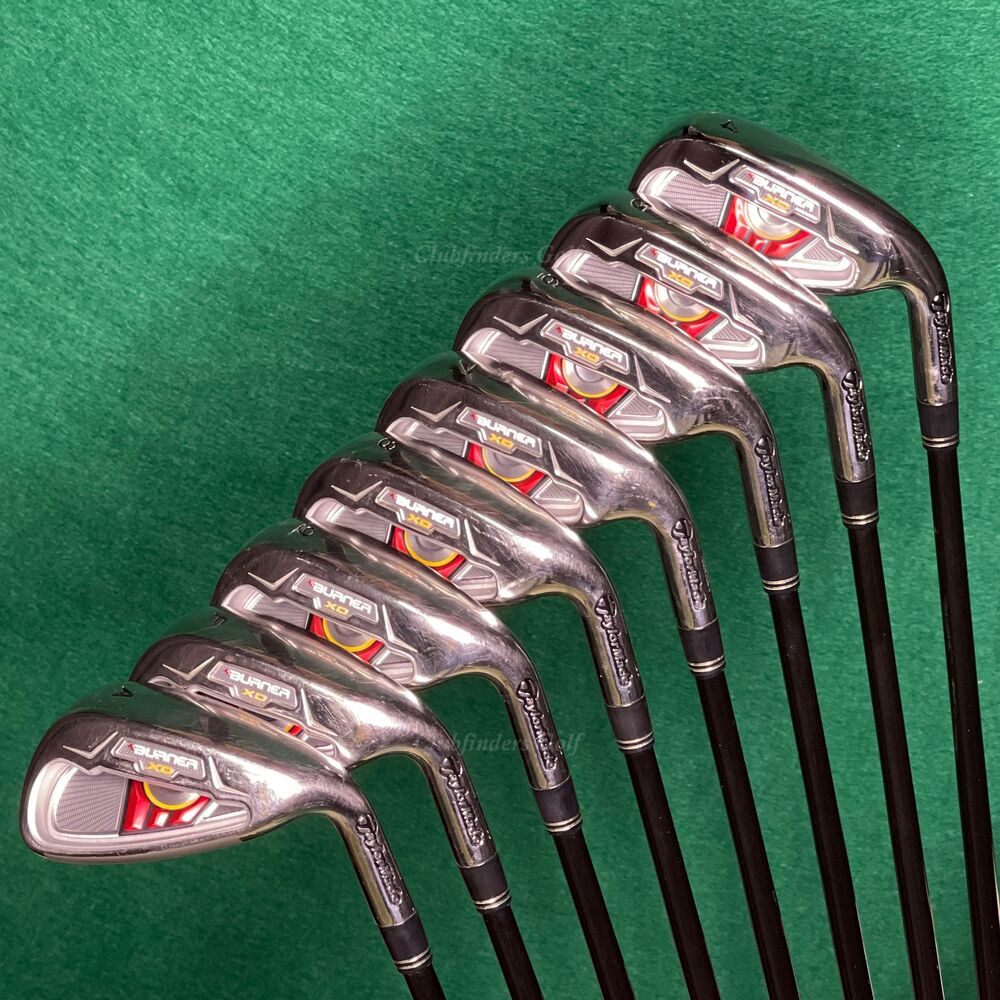 TaylorMade Burner XD 4AW Iron Set REAX Superfast 65g Graphite Stiff