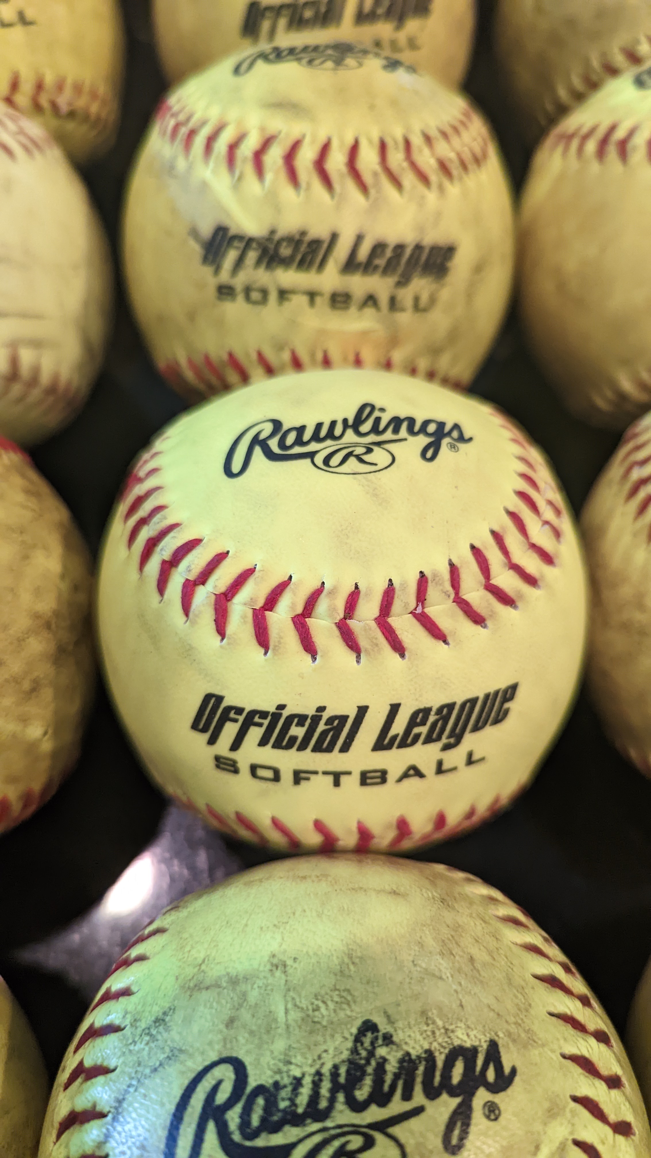 24 Used Rawlings Softballs SidelineSwap