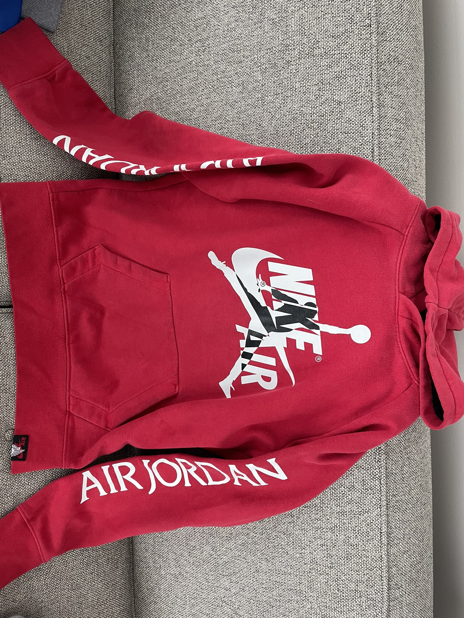 Red Used Large Air Jordan Sweatshirt SidelineSwap