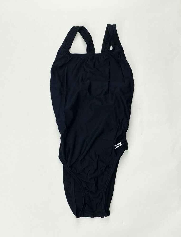 Speedo Super Pro Back Solid Basic Swim Suit Women's Various Sizes Black