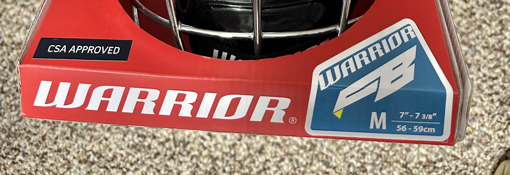 New Warrior Box Lacrosse Helmet Signed By MATT RAMBO SidelineSwap