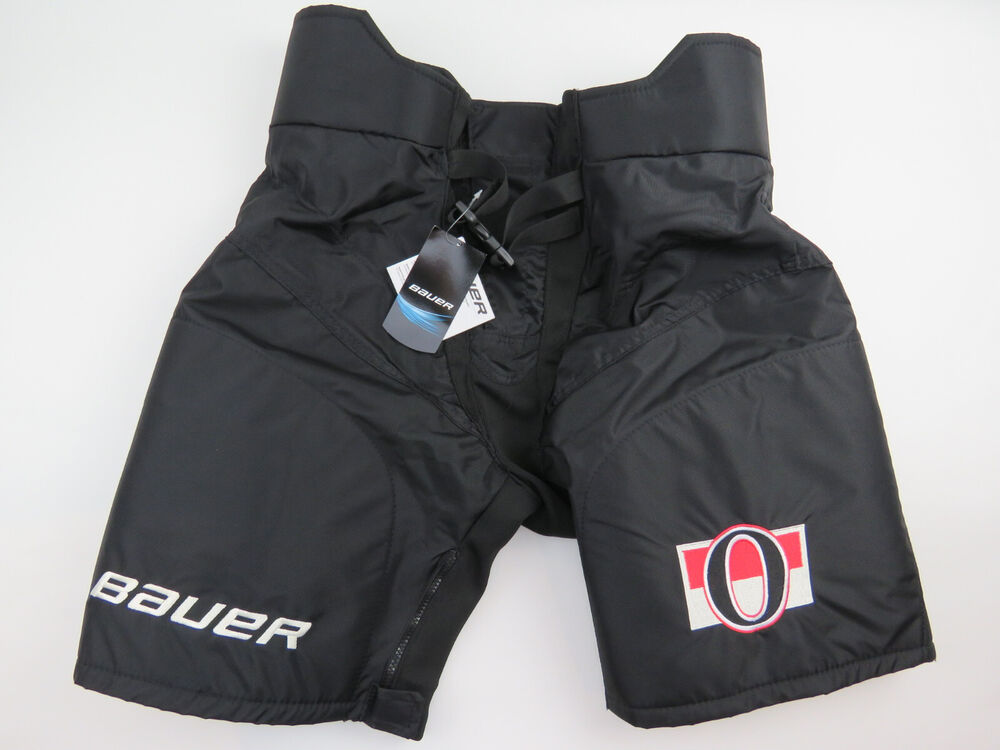 Bauer Supreme Ottawa Senators NHL Pro Stock Hockey Player Girdle Pant Shell L SidelineSwap