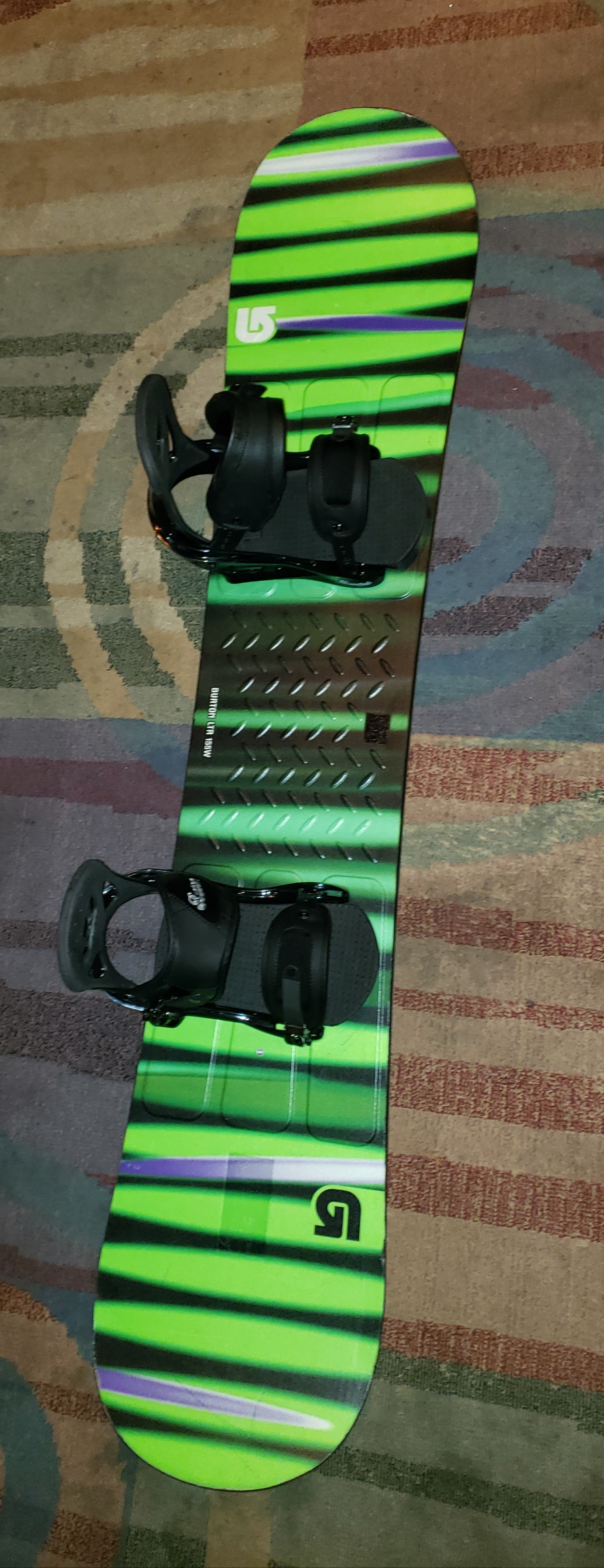 155cm WIDE BURTON LTR EASY RIDER STREAK SNOWBOARD w/ Large BURTON