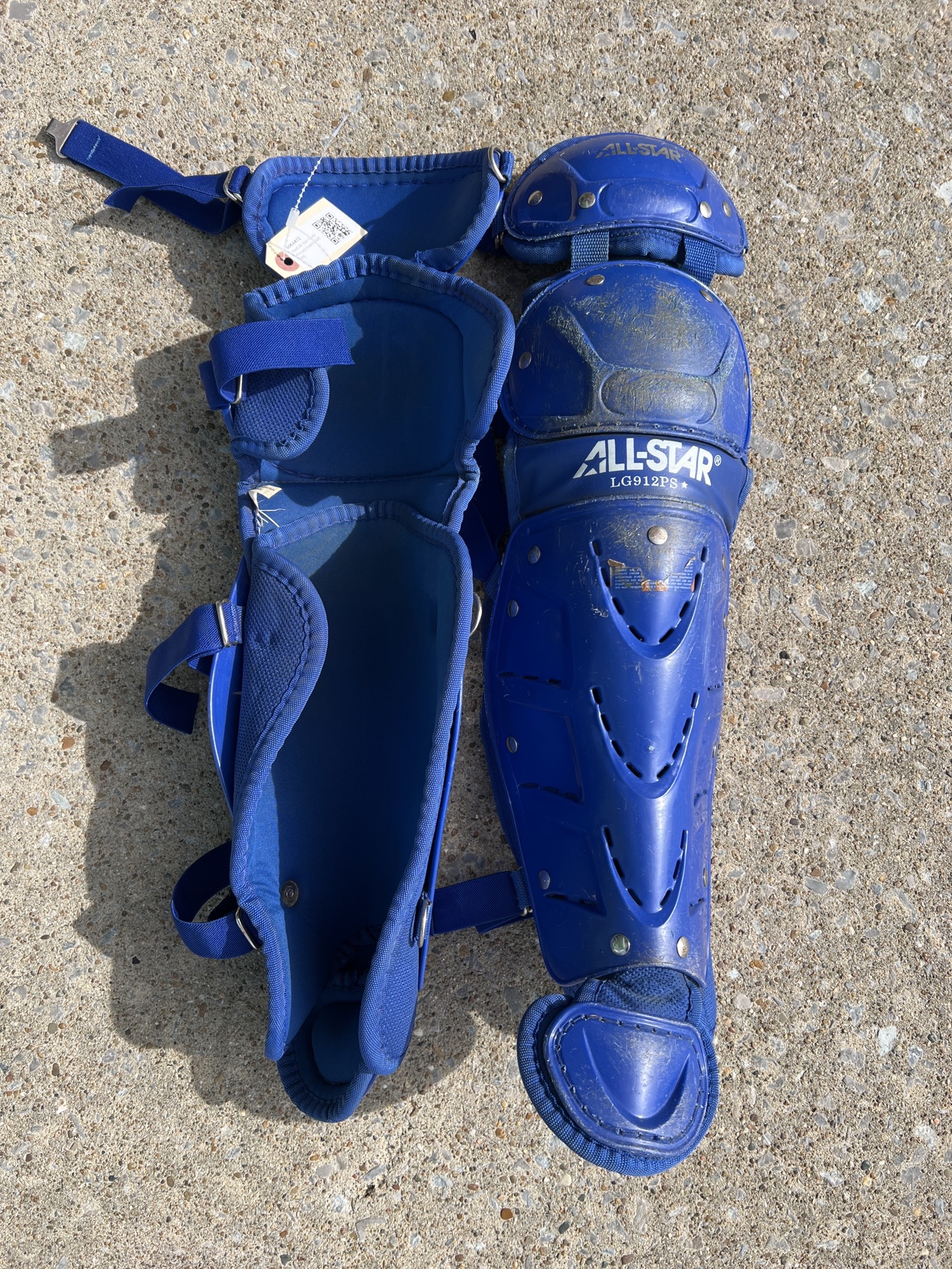 Used All Star Catcher's Leg Guard LG912PS SidelineSwap