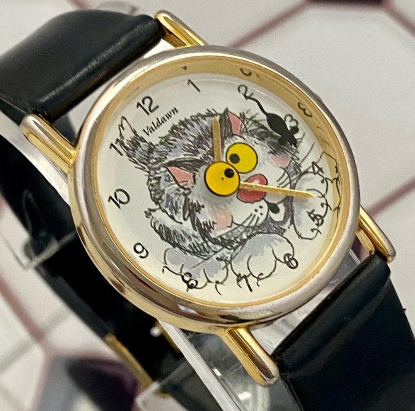 * Rare*Vintage valdawn cat and mouse watch SidelineSwap