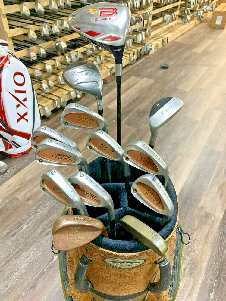 Complete Set of TaylorMade Golf Clubs + Cart Bag SidelineSwap