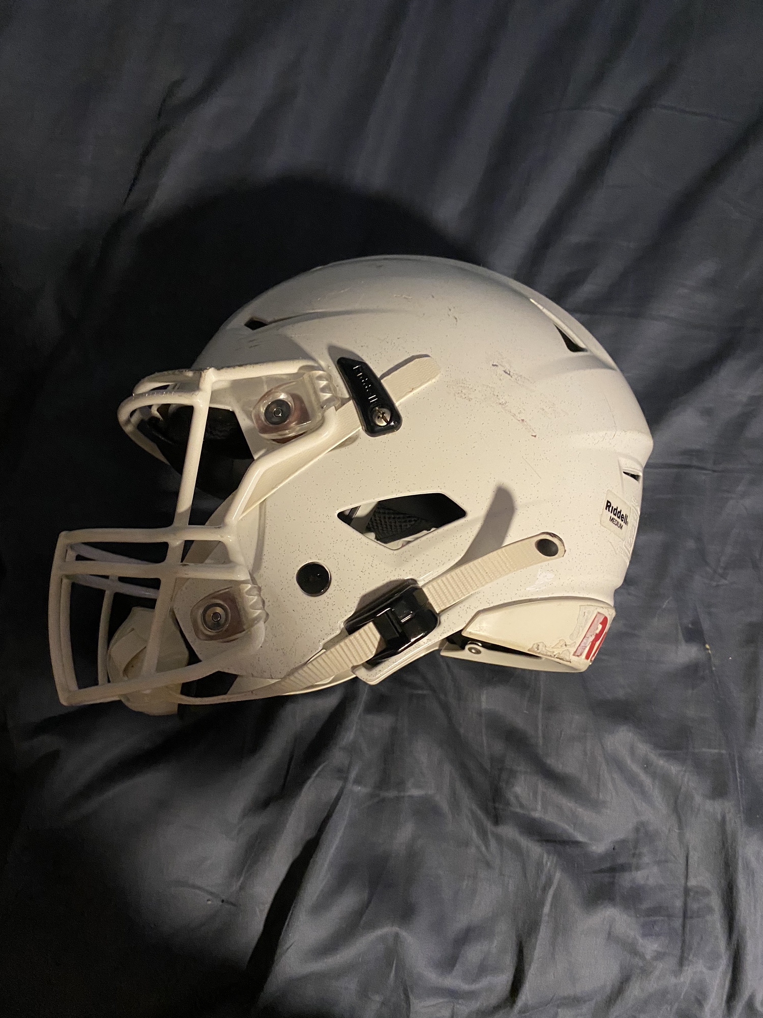 Used Medium Riddell SpeedFlex Helmet White SidelineSwap