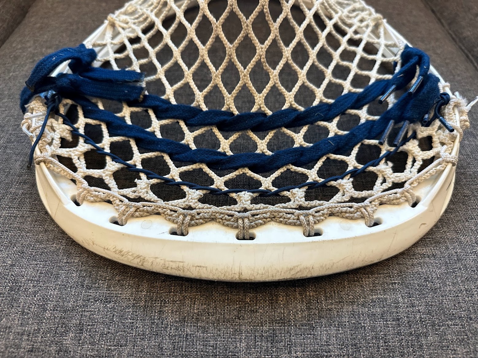 Lightly Used Nemesis 2 Goalie Head Strung with ECD Hero 12d Mesh