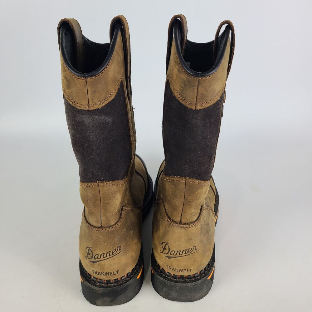 Danner Mens 13248 Trakwelt Wellington 11" Brown Leather Work Boot