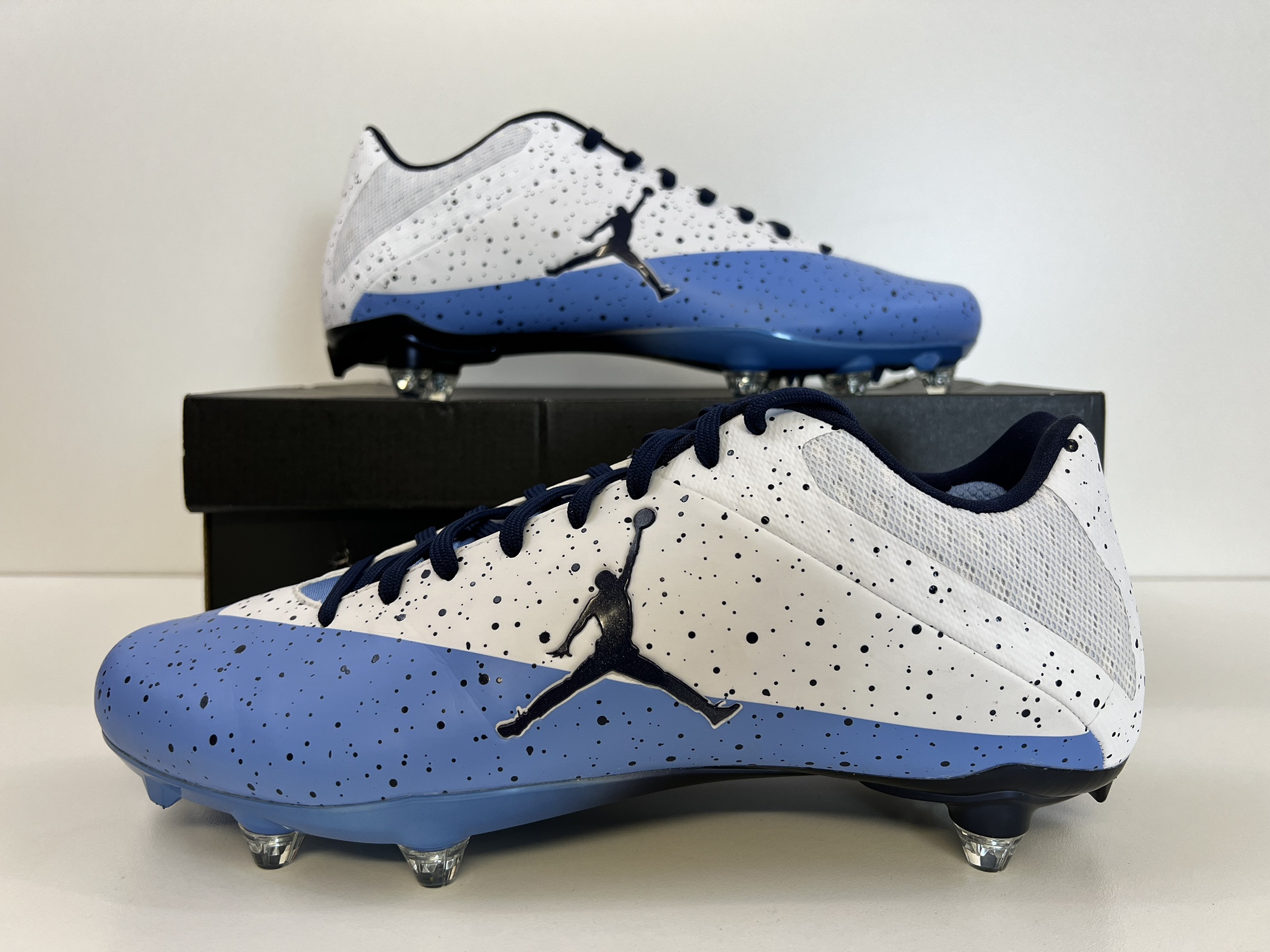 Nike Air Jordan Vapor Speed 2 D Football Cleats 2017 UNC Team issued