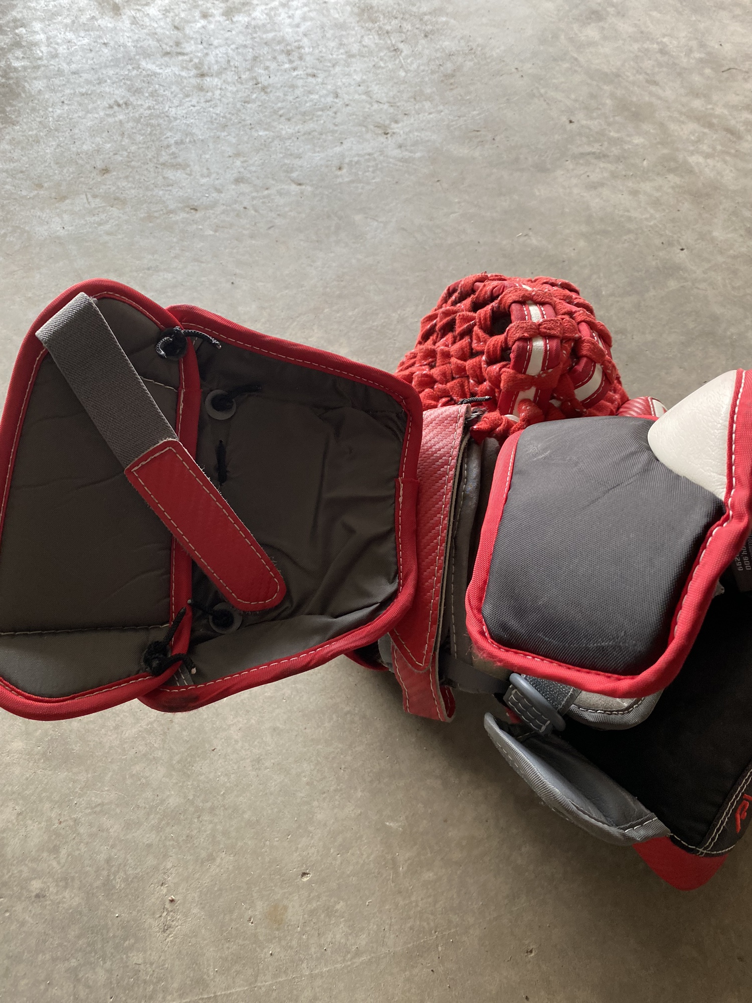 Warrior goalie glove and blocker SidelineSwap