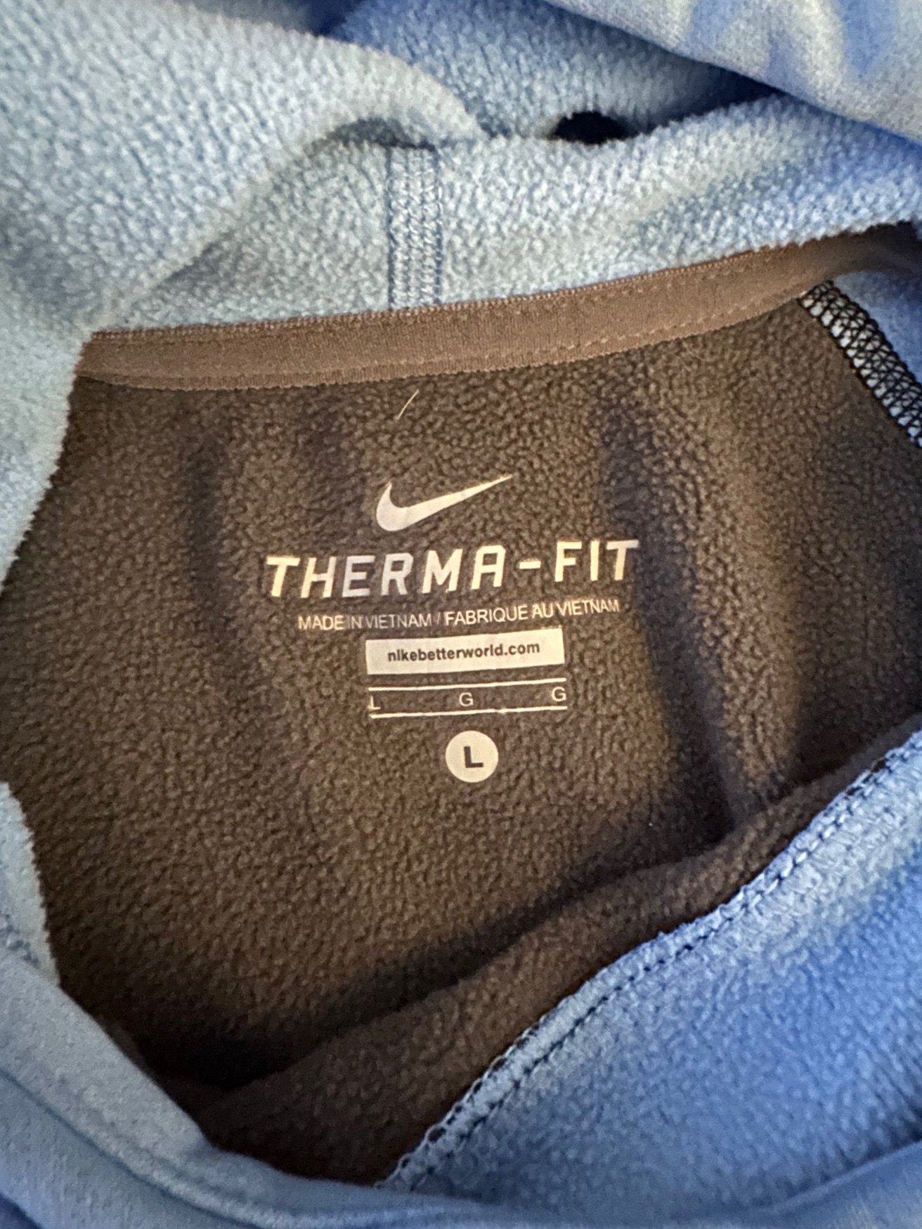 Nike Hopkins Lacrosse Large Funnel Neck Hoodie Sweatshirt SidelineSwap