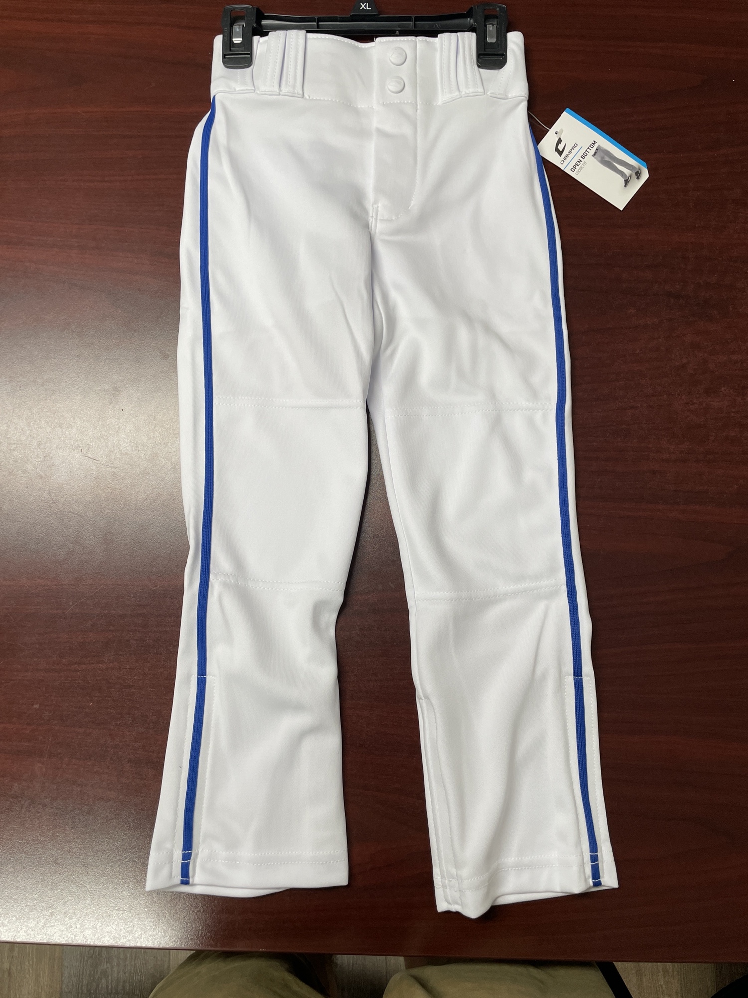 White/royal Blue New Youth XS Champro Game Pants SidelineSwap
