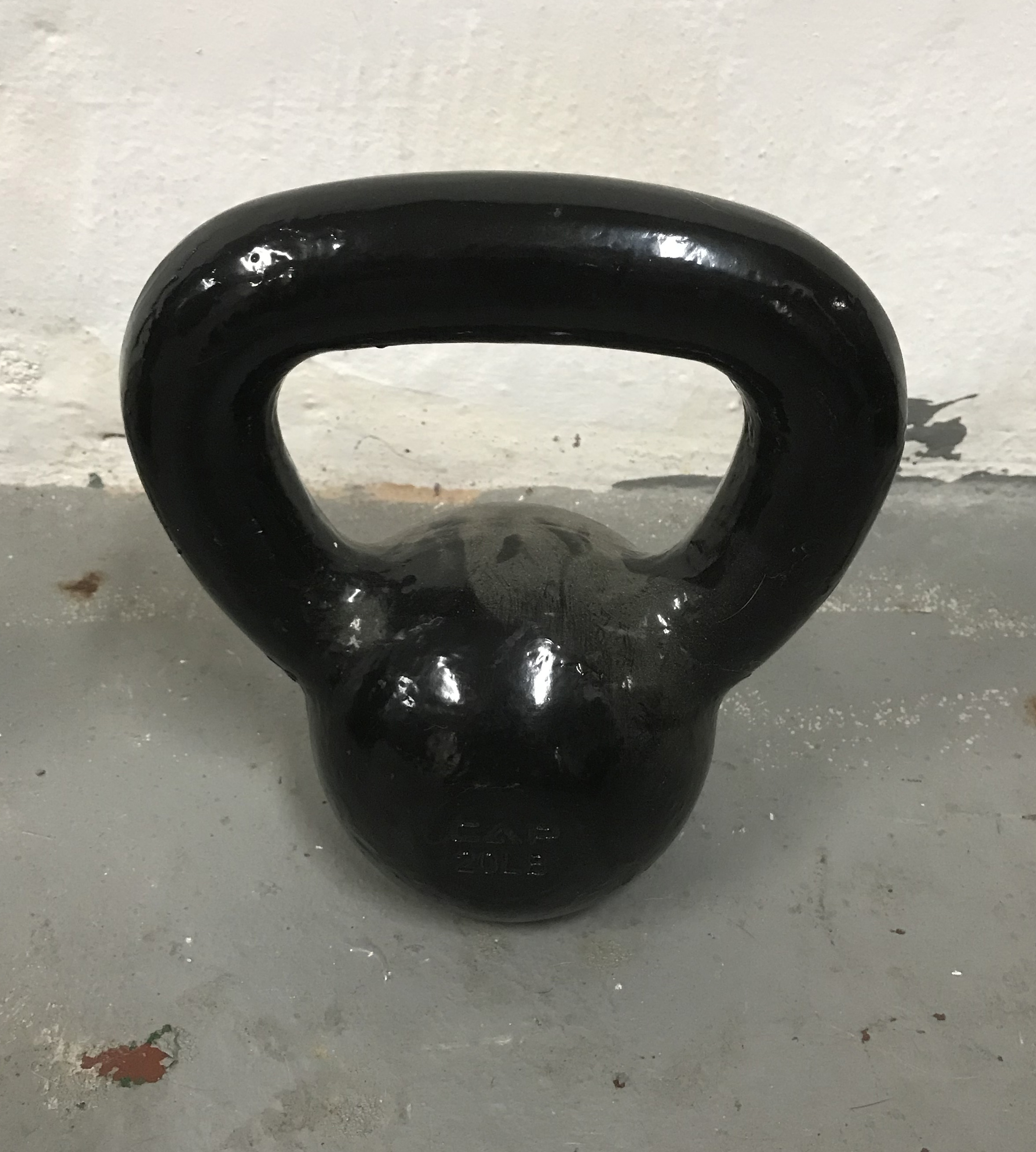 Used Kettlebell Cap Black 15 lbs. kettlebell SidelineSwap