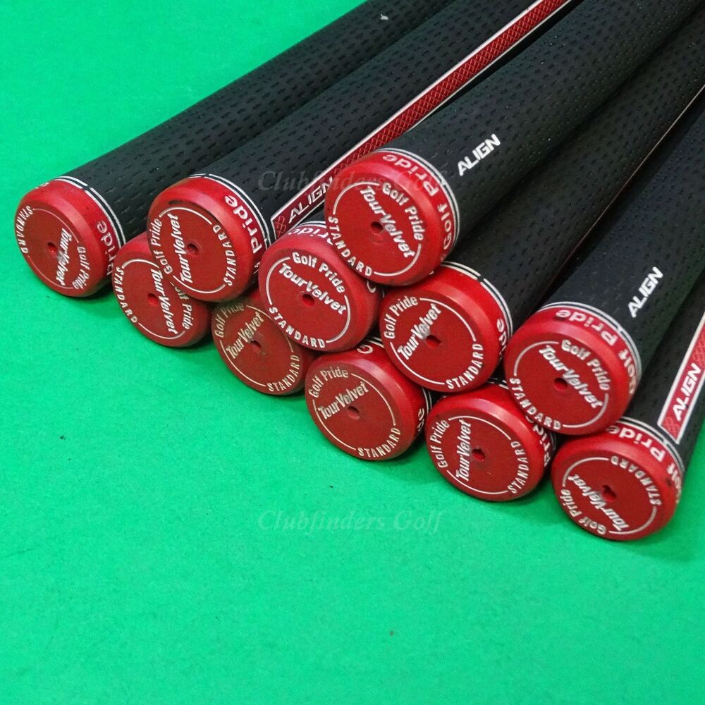 Golf Pride Tour Velvet Align Red/Black Standard Pulled Iron/Wood Grips