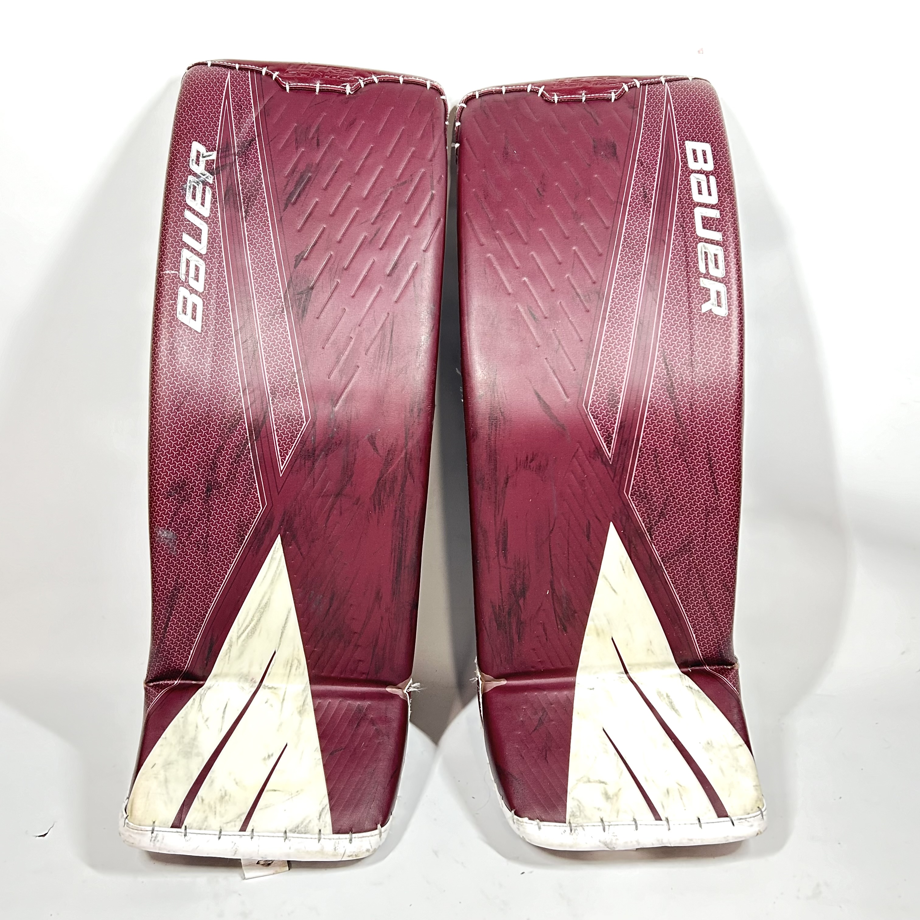 Used 34" Bauer Ultrasonic Goalie Leg Pads Pro Stock SidelineSwap