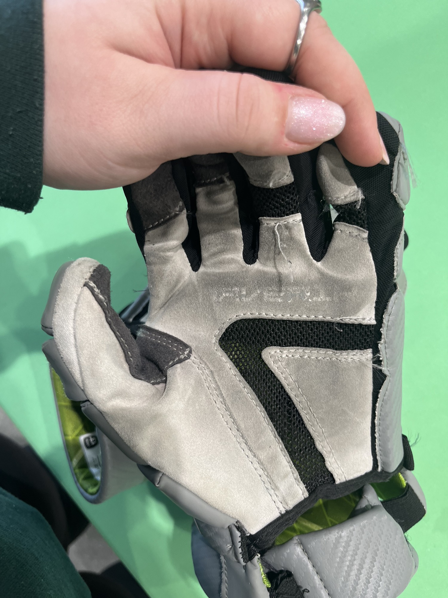 Gray Used Maverik M5 Lacrosse Gloves 13" SidelineSwap