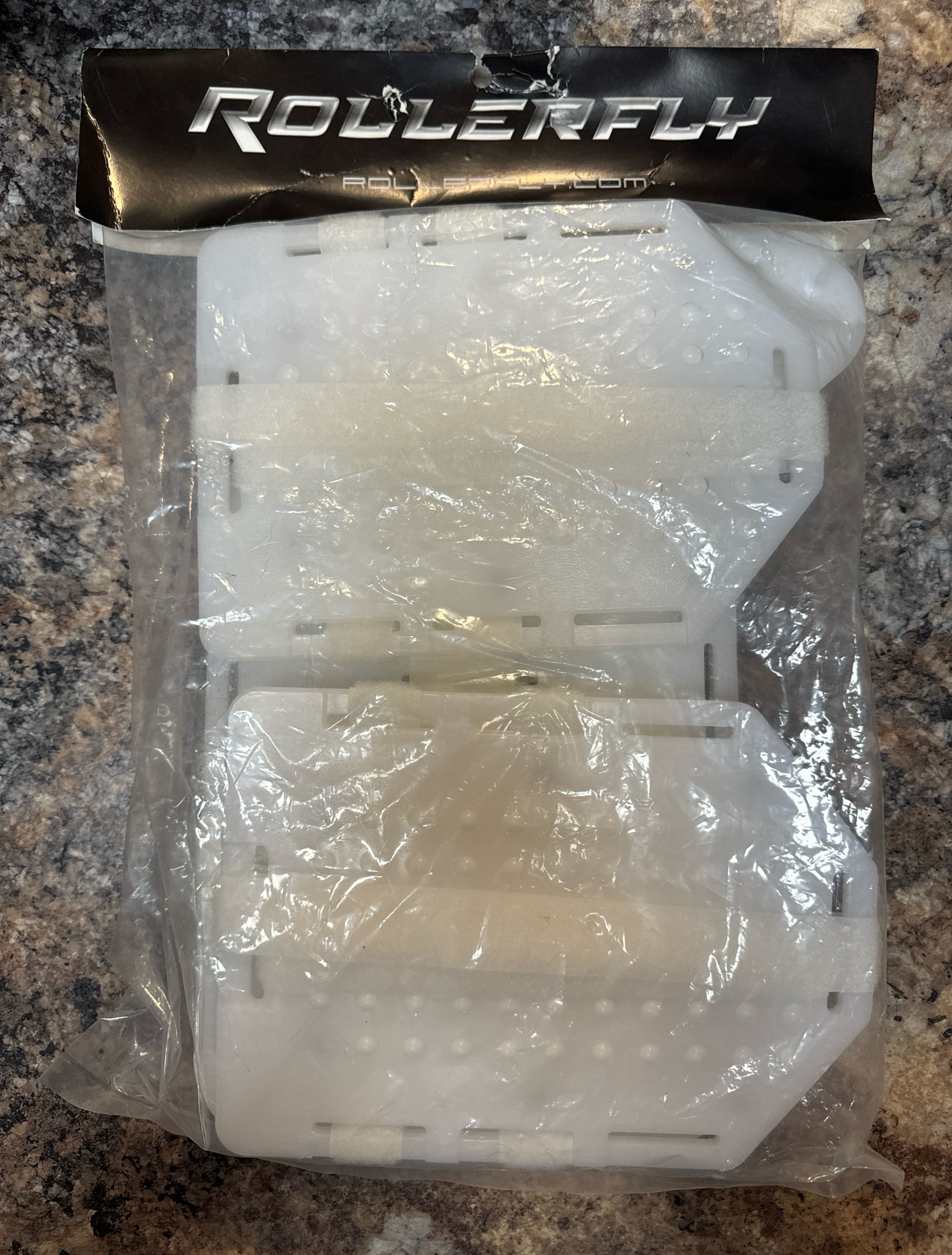 New Rollerfly Senior Goalie Slide Plates White SidelineSwap