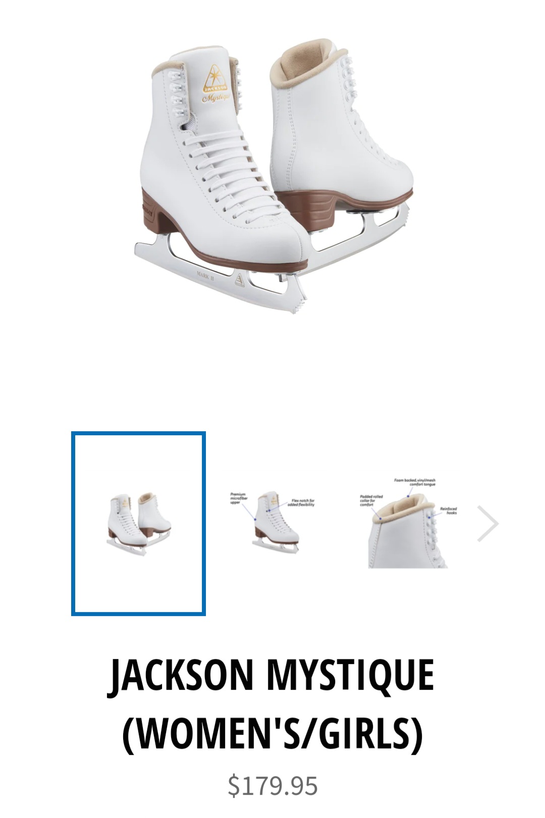 Jackson Ultima Mystique Figure Skates SidelineSwap