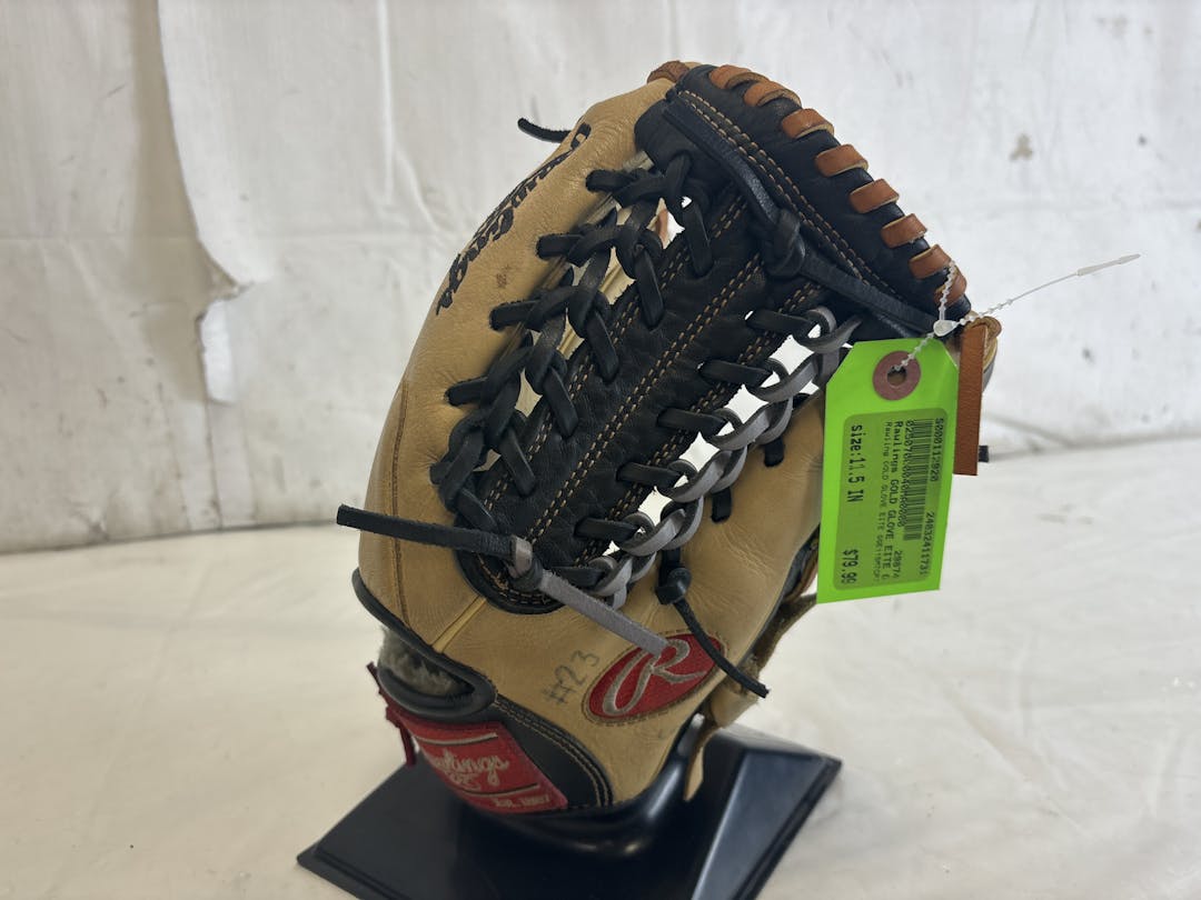 Used Rawlings Gold Glove Elite Gge115mtcpt 11 1 2" Leather Junior Baseball Fielders Glove