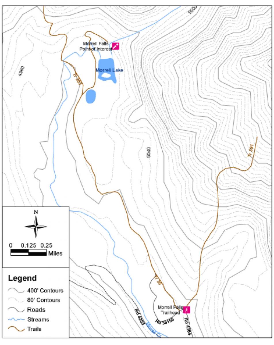 Morrell Falls National Recreation Trail 30 Mountain Bike Trail in