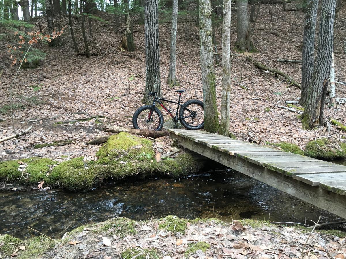 Bicentennial Trail Mountain Bike Trail in Amherst, New Hampshire