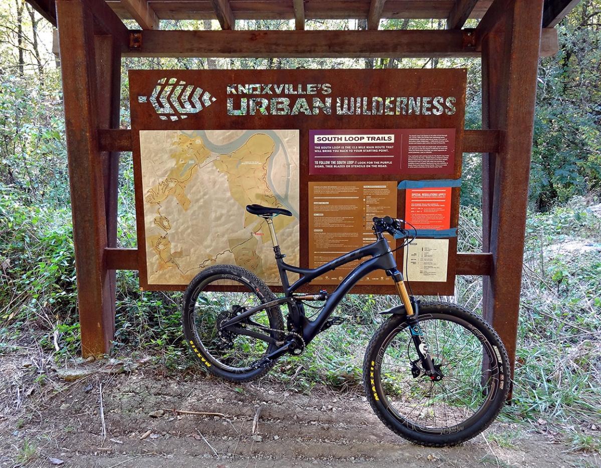 Urban Wilderness South Loop Mountain Bike Trail in Knoxville, Tennessee