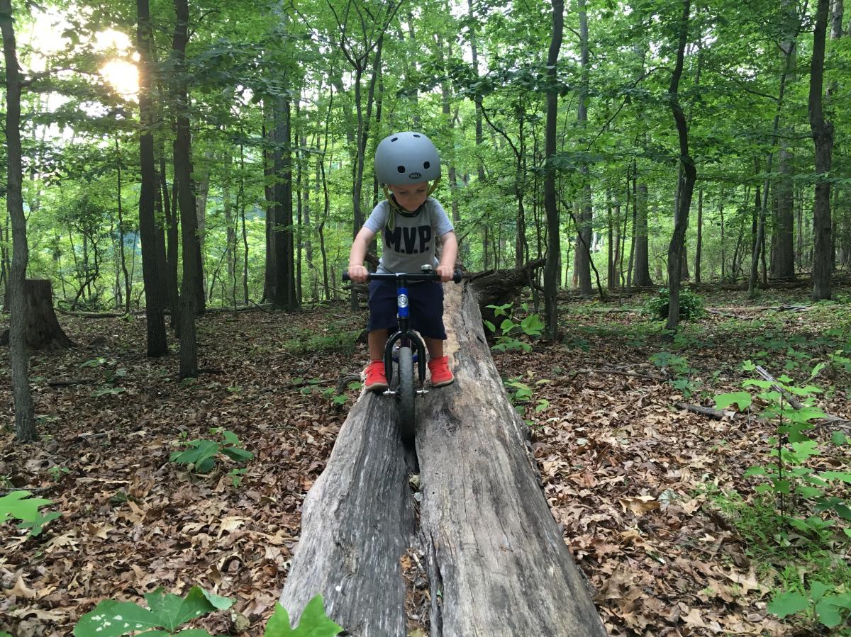 Schaeffer Farms Mountain Bike Trail in Germantown, Maryland