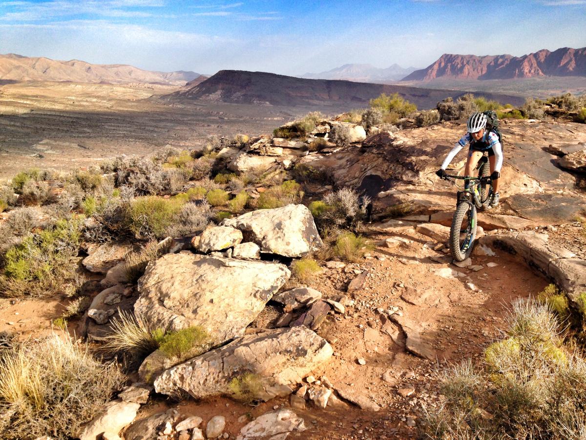 Barrel Roll Mountain Bike Trail in Santa Clara, Utah