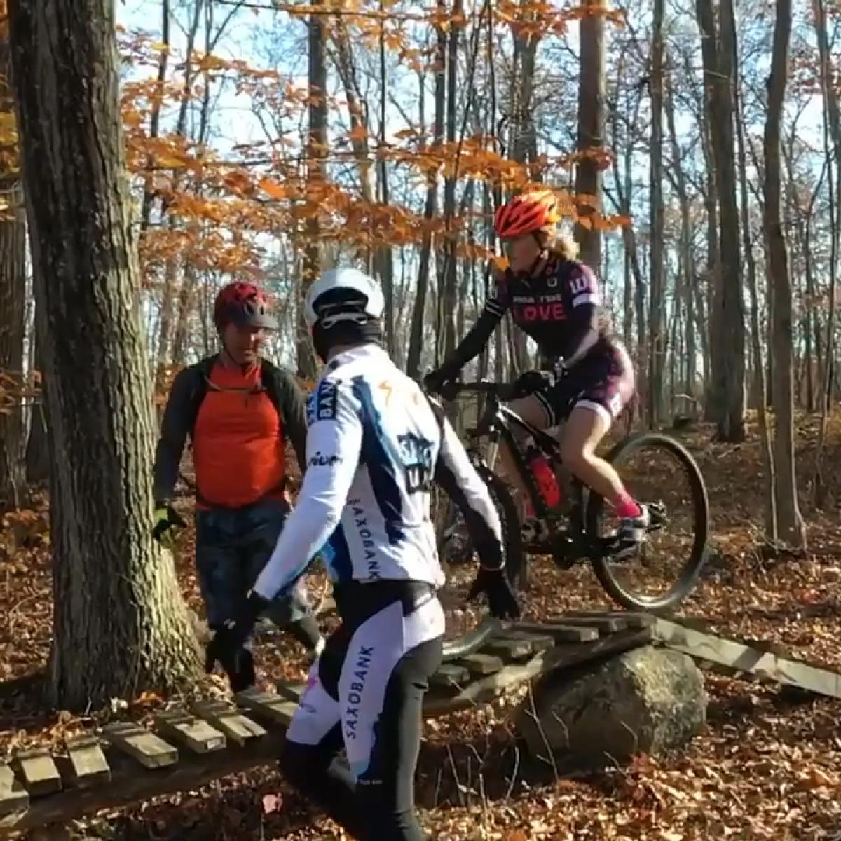 Old Saybrook Preserve Mountain Bike Trail in Old Saybrook, Connecticut