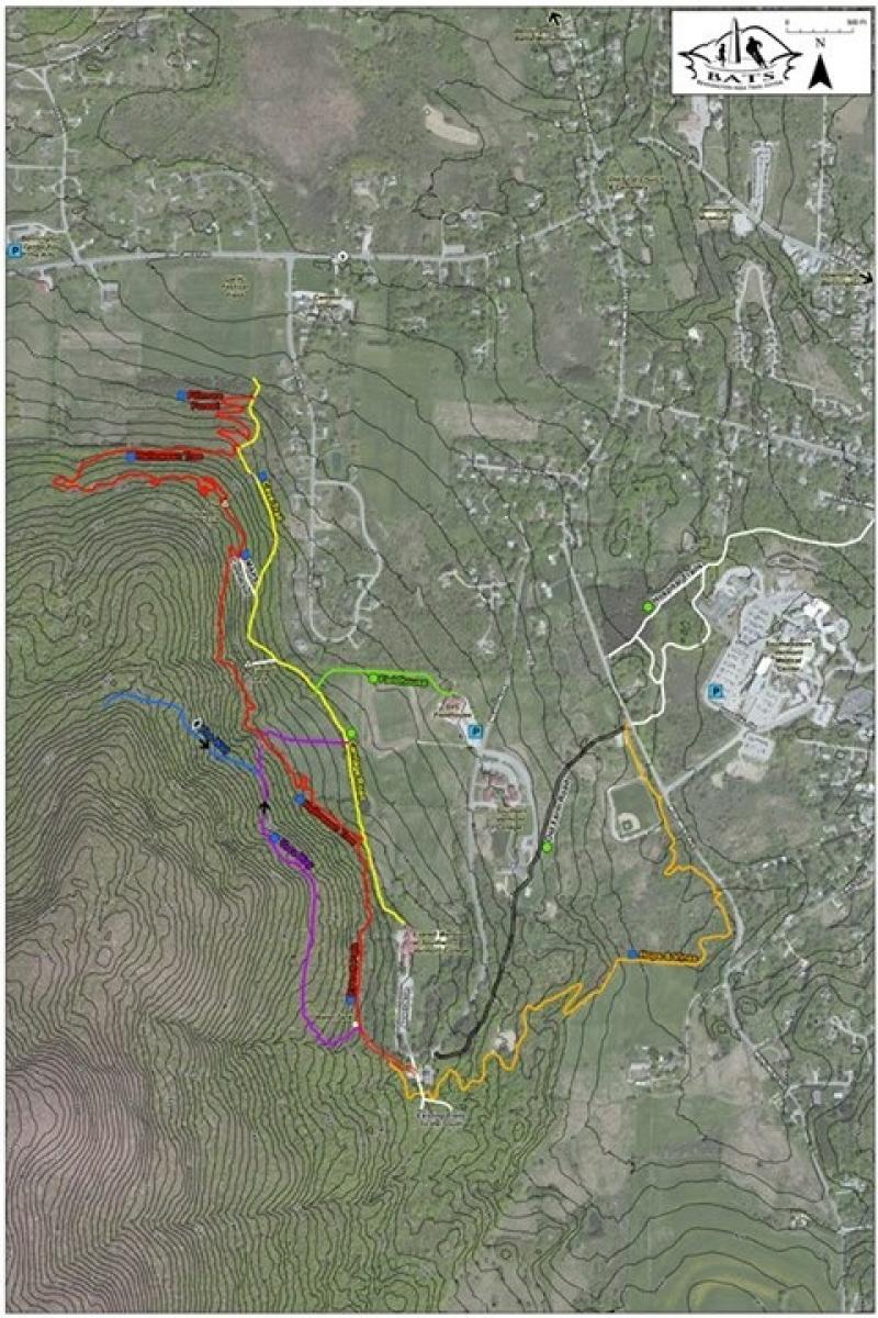 Bennington Area Trail System BATS Mountain Bike Trail in Bennington