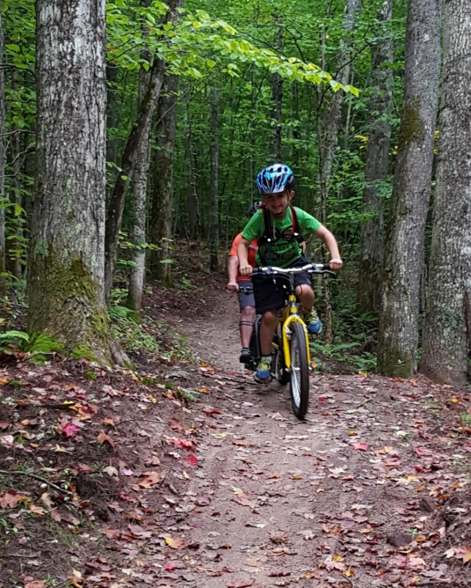 Valley Spur Mountain Bike Trail in Munising, Michigan