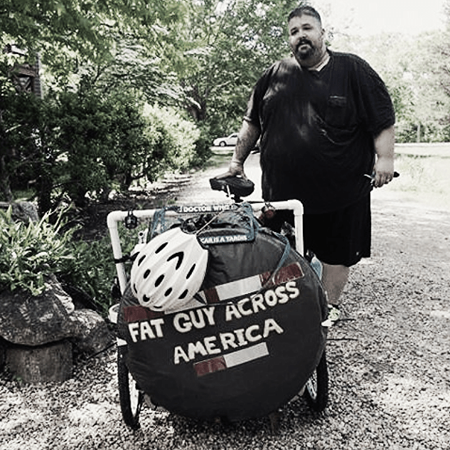 Biking for Weight Loss 560lb Man Sets Off on Ride Across America